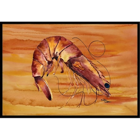 Carolines Treasures 36 x 24 in. Shrimp Indoor Or Outdoor Doormat 8140-JMAT